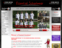 Tablet Screenshot of essentialschoolwear.com